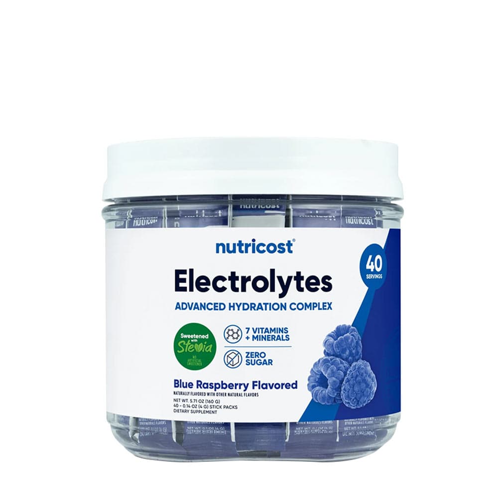 Nutricost Electrolytes Hydration Stick Pack 4g – 40 porciones – Nutricost empaque