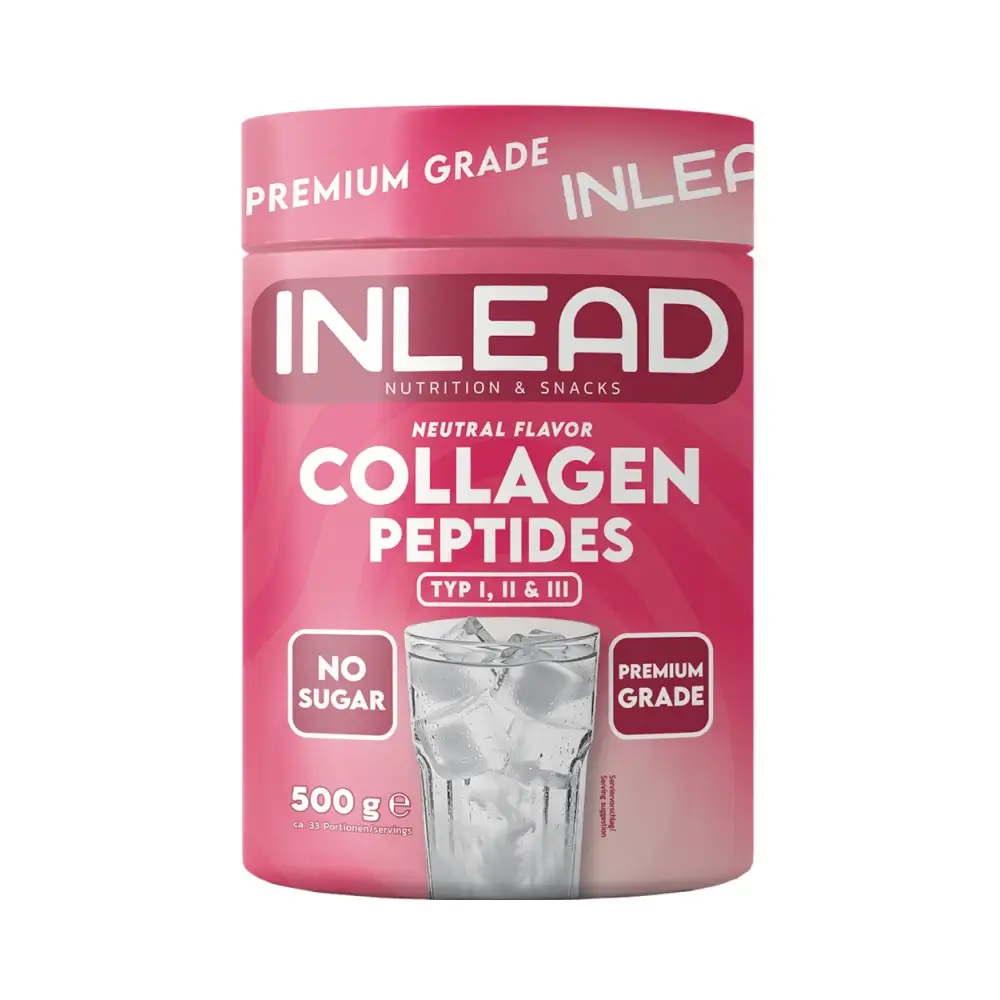 Inlead - Collagen Peptides - Unflavoured - 500g – Inlead förpackning
