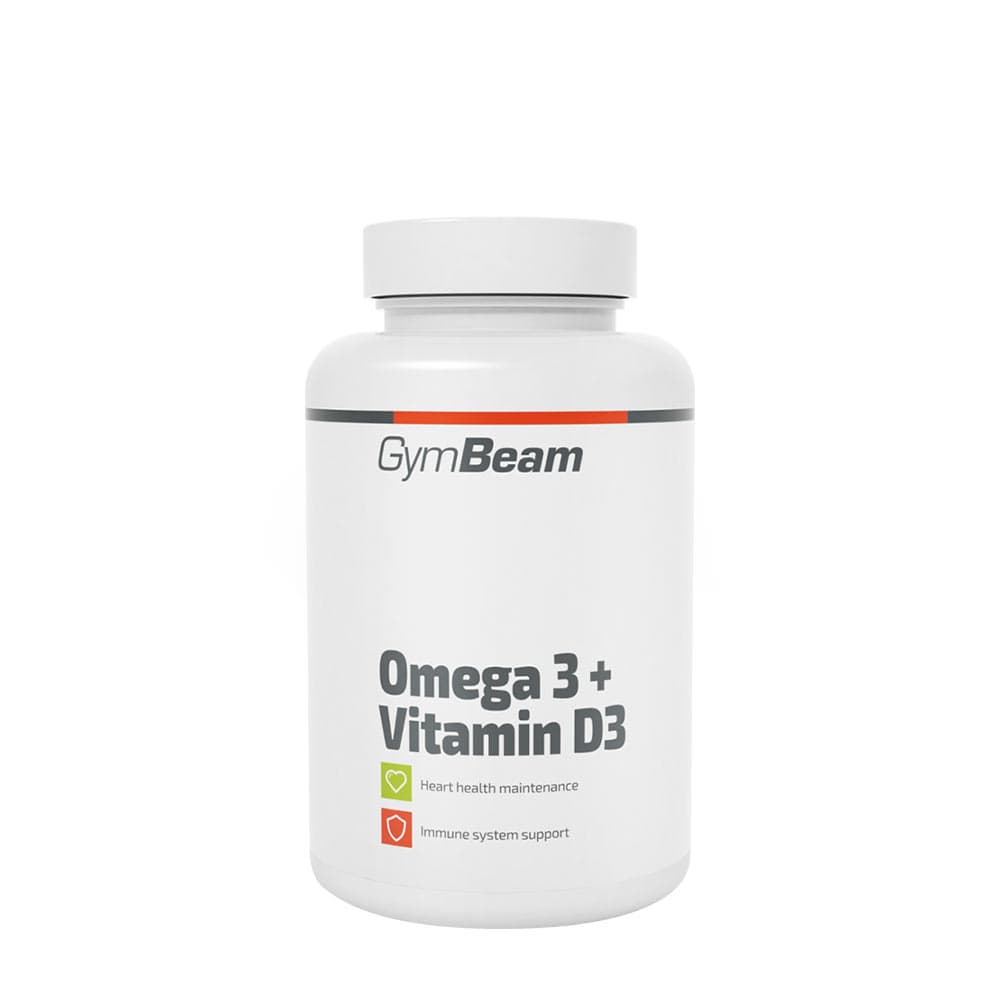 Gymbeam - Omega 3 + Vitamin D3 - 90 Caps – GymBeam Verpackung