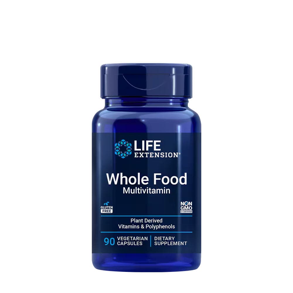 Life Extension Whole Food Multivitamin 90 vegetariska kapslar – Life Extension förpackning