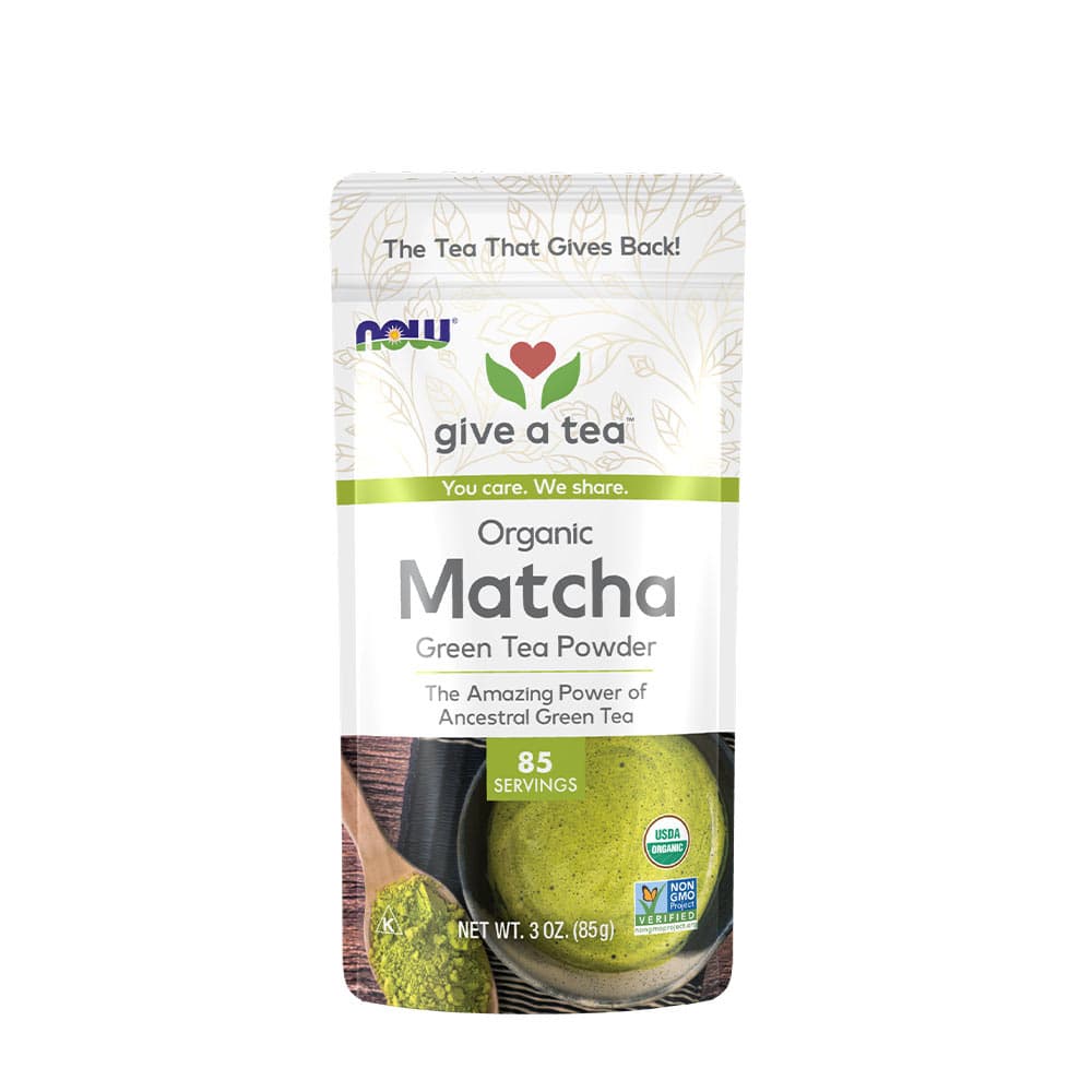 NOW Foods - Organic Matcha Green Tea Powder - 85g – NOW Foods förpackning