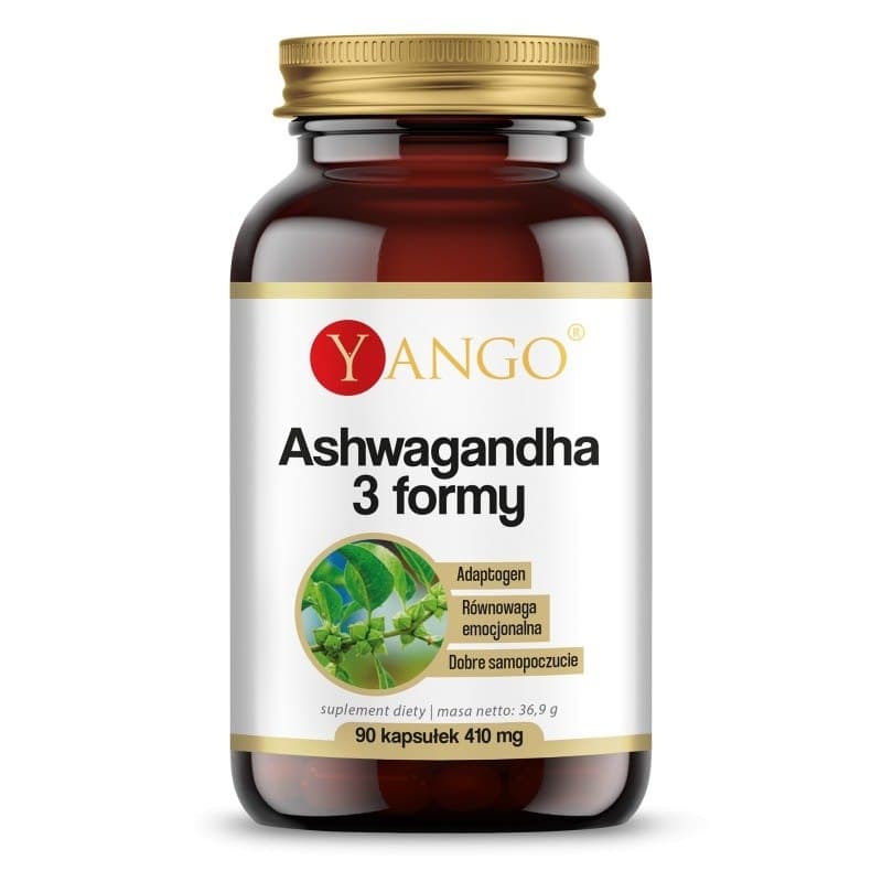 Yango Ashwagandha 3 Forms 90 kapslar – Yango förpackning
