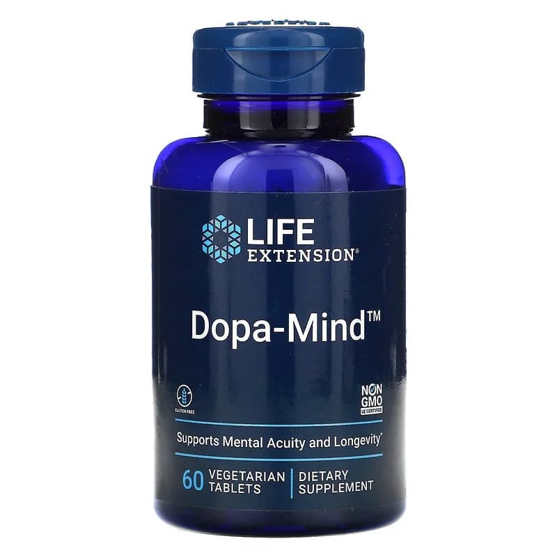 Life Extension - Dopa-Mind - 60 tabletter – Life Extension förpackning