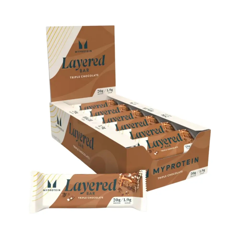 Myprotein Layered Bars (12x60g) – Myprotein förpackning