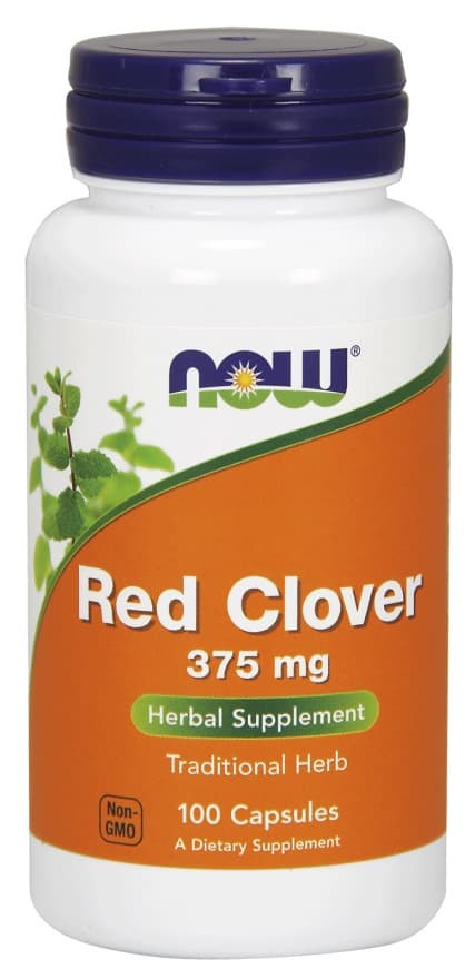 NOW Foods Red Clover 375mg Capsules – NOW Foods emballage