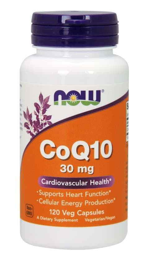 CoQ10 30mg - 120 Caps – NOW Foods emballage