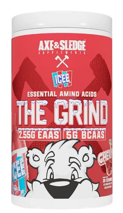 Axe & Sledge - The Grind, Icee Cherry - 501g – Axe & Sledge förpackning
