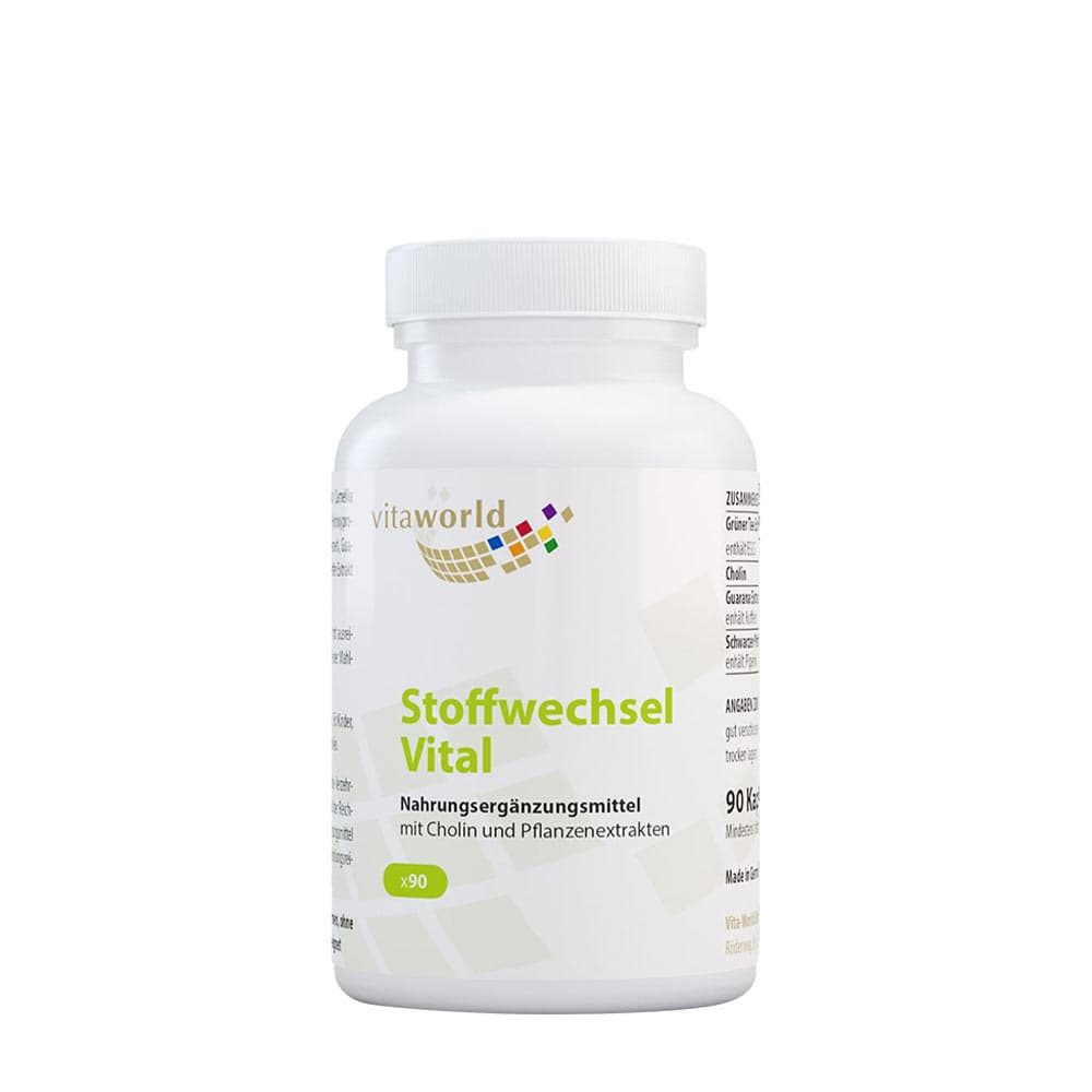 Vitaworld Metabolism Vital - 90 kapslar – Vitaworld förpackning