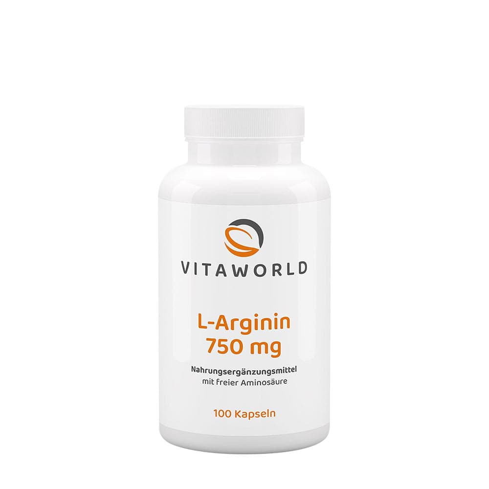 Vitaworld L-Arginine – 100 capsules végétales – Vitaworld emballage