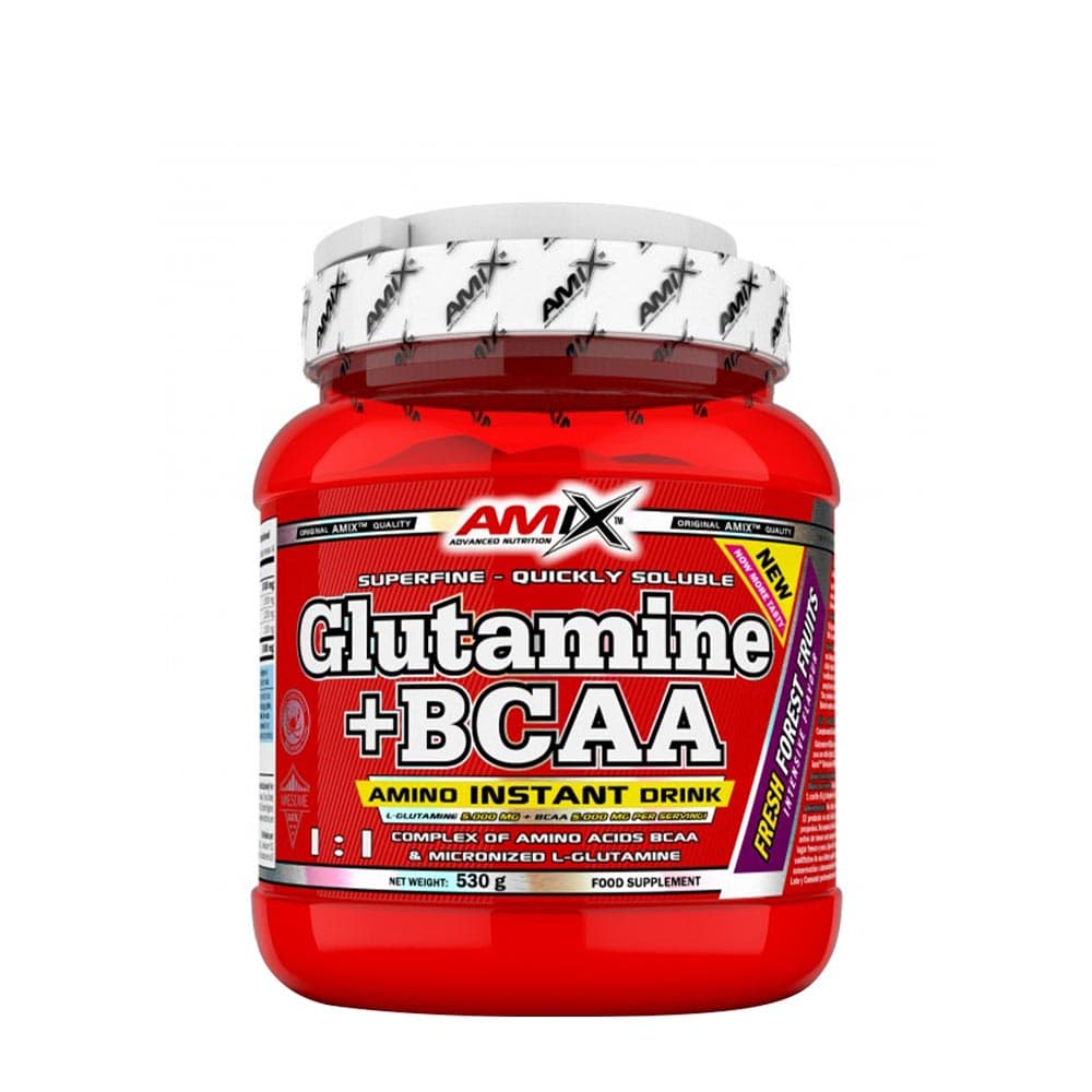 Amix - Glutamine + BCAA Pulver - Forest Fruit - 530g – Amix Verpackung