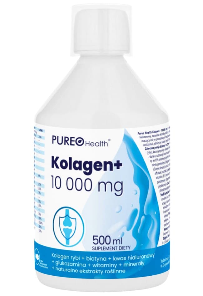 Pureo Health Kolagen+ 10000mg 500ml – Pure förpackning