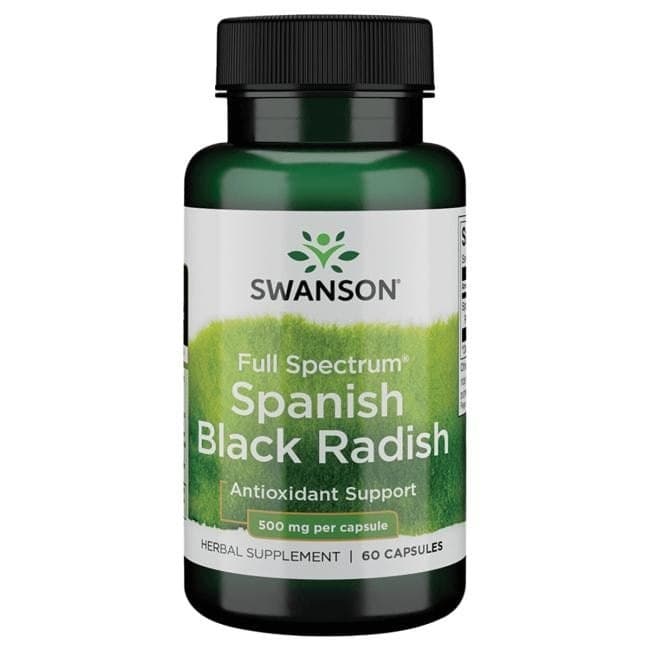 Swanson Full Spectrum Spanish Black Radish 500 mg - 60 Kapslar – Swanson förpackning