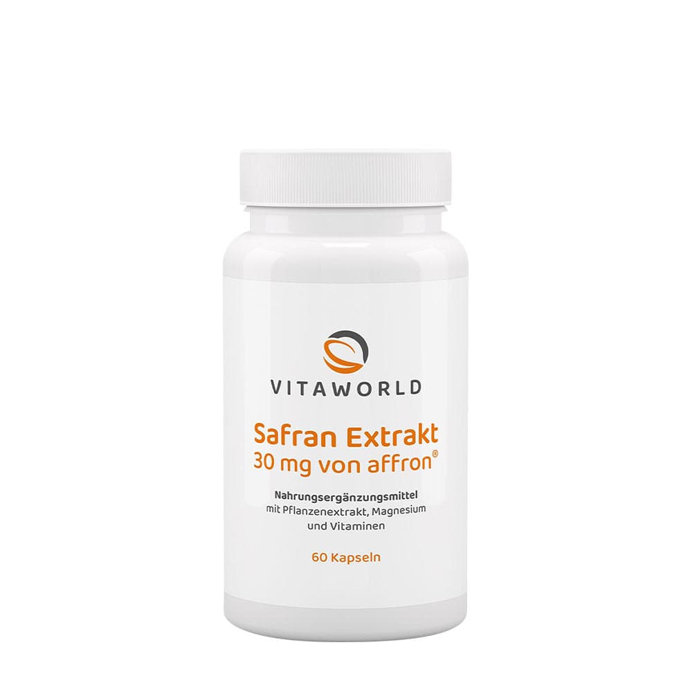 Vitaworld - Saffransextrakt - 60 Kapslar – Vitaworld förpackning