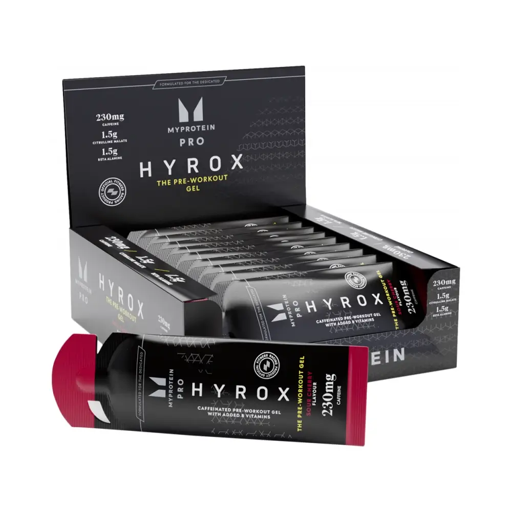 Myprotein PRO x HYROX: Pre-Workout Gel – Myprotein förpackning