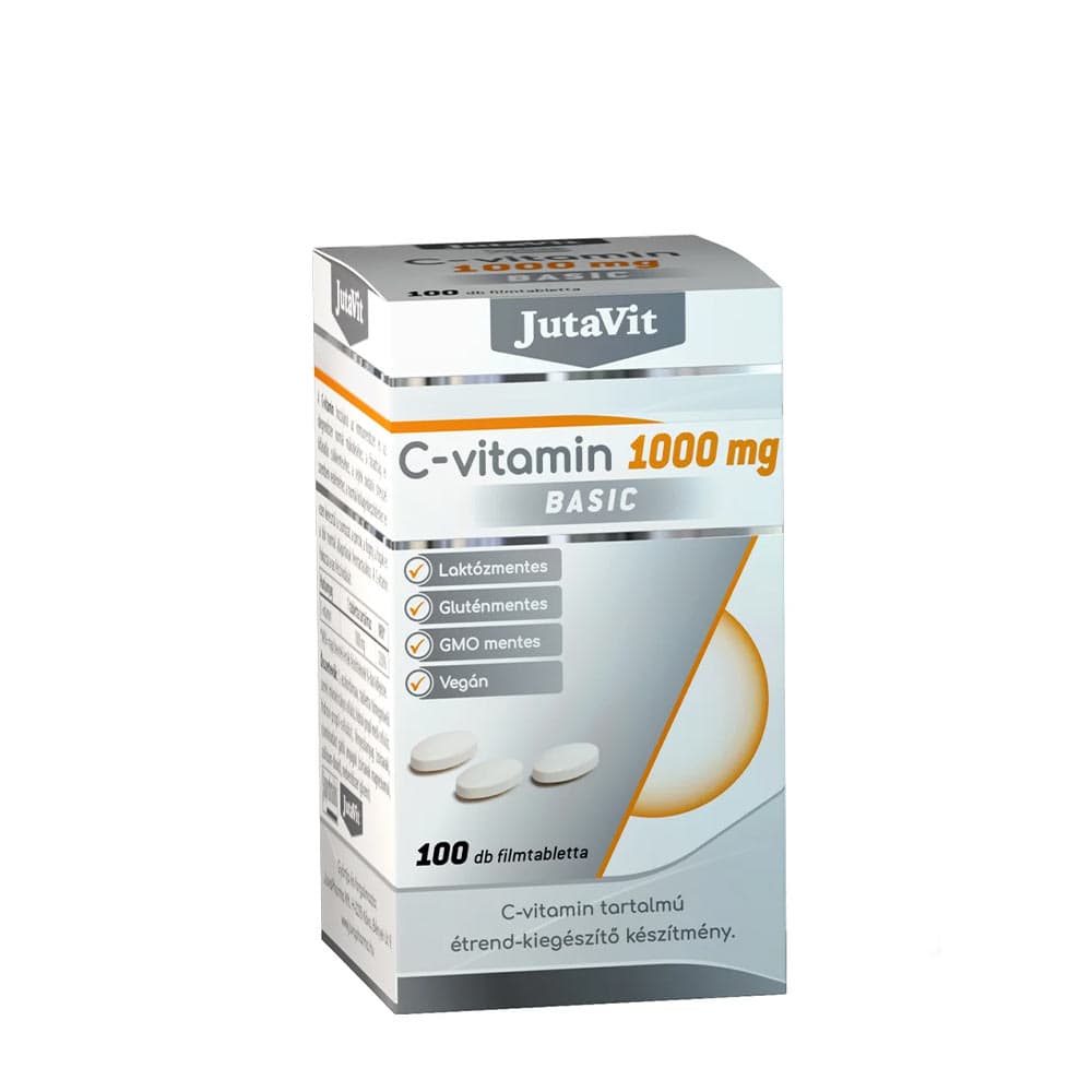 JutaVit - C-Vitamin Basic - 100 Db Filmtabletta – Jutavit förpackning