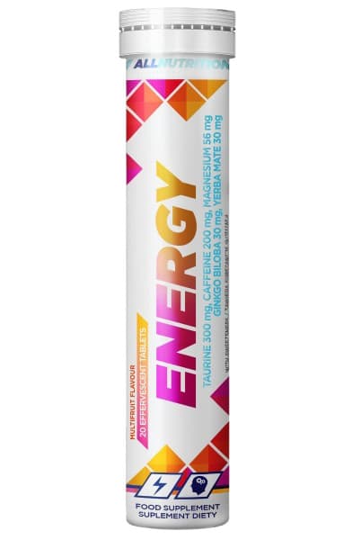 Allnutrition - Energy, Multifrukt - 20 brusande tabletter – Allnutrition förpackning