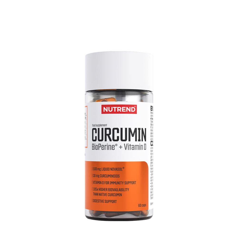 Nutrend - Curcumin Bioperine + Vitamin D - 60 Kapseln – Nutrend Verpackung