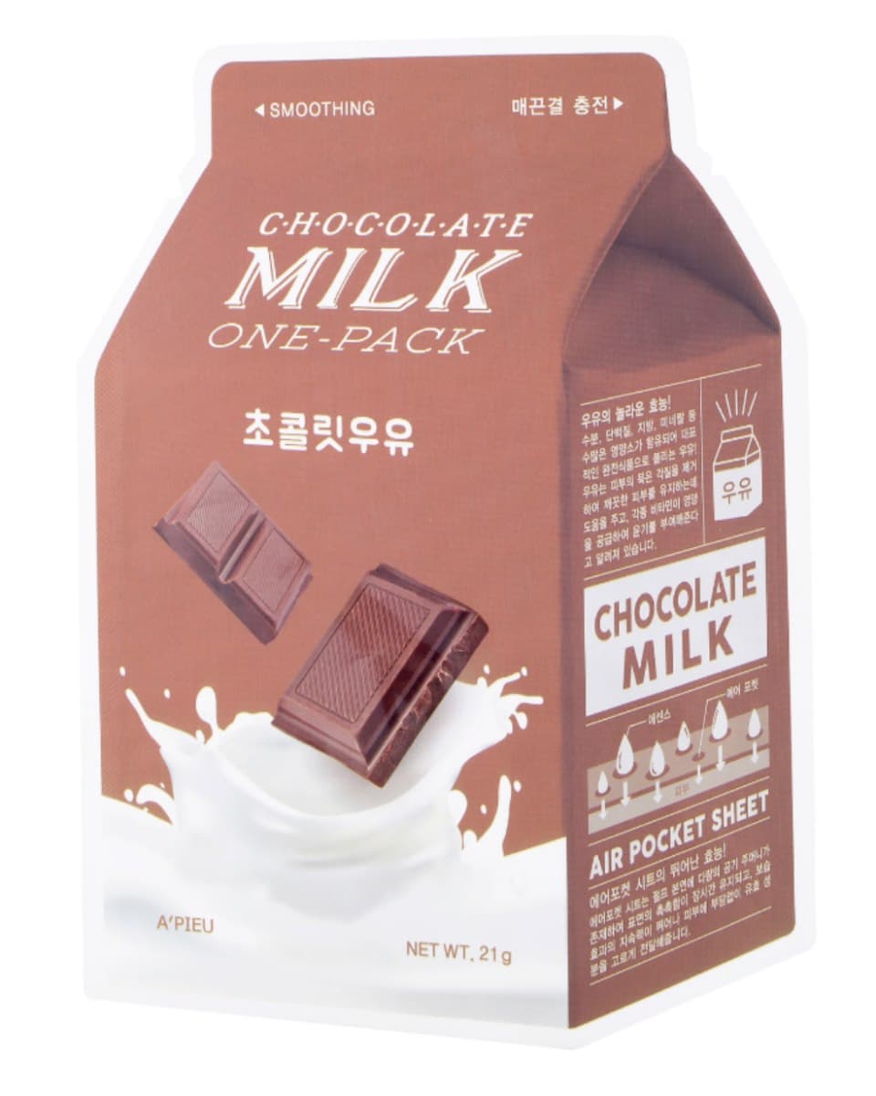 A'PIEU - Chocolate Milk Air Pocket Sheet Mask – A'PIEU förpackning