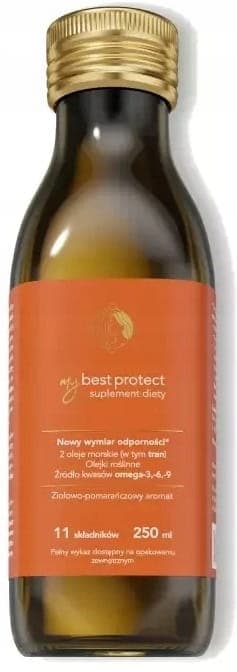 MyBestPharm MyBestProtect 250 ml aromat ziołowo-pomarańczowy – MyBestPharm Verpackung