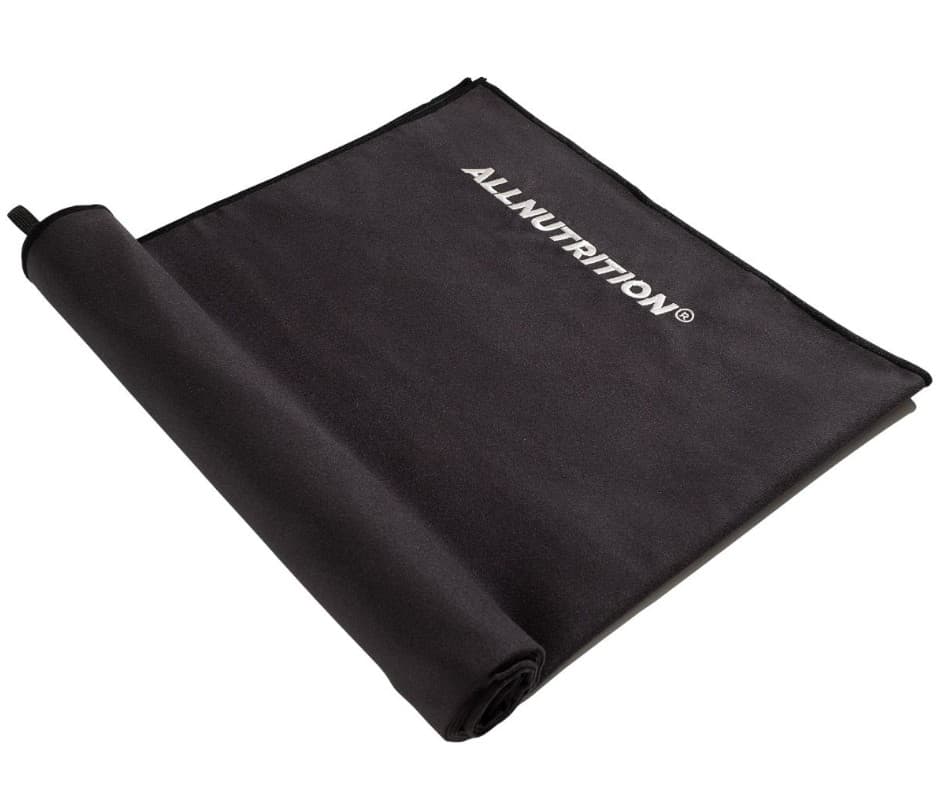 Toalla de microfibra Allnutrition, Negro - 120 x 70 cm – Allnutrition empaque