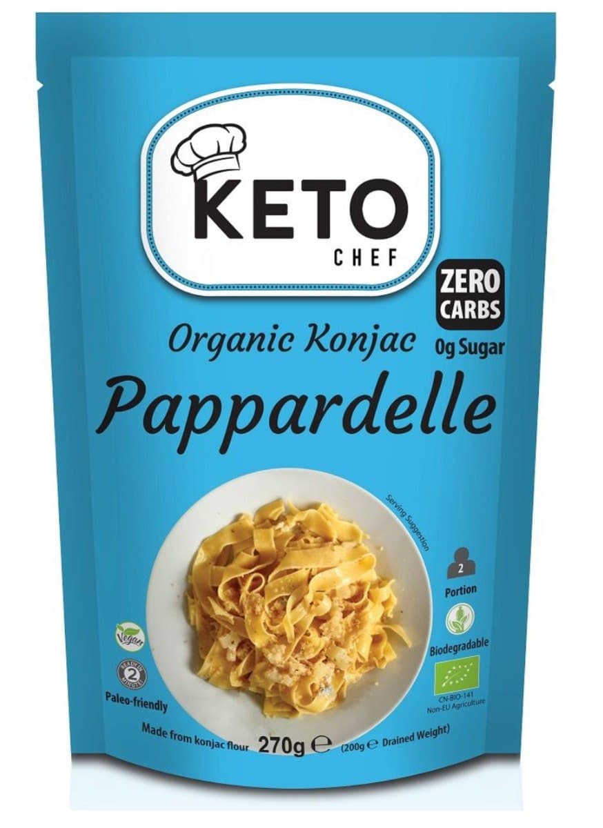 Keto Chef Makaron Konjac Pappardelle Zonder Gluten BIO 270 g | Bio Planet