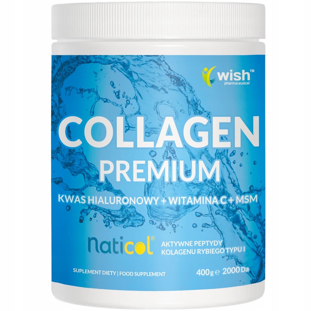 Wish - Collageen Premium + Hyaluronzuur + Vitamine C + MSM 400g – Wish verpakking
