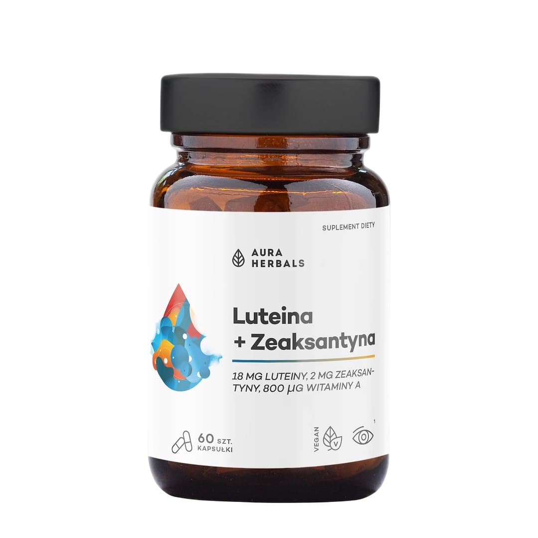Aura Herbals - Lutein + Zeaxanthin - 60 capsules – Aura Herbals packaging