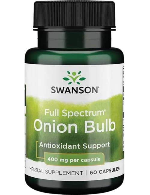 Swanson Full Spectrum Lökbulb 400 mg - 60 cápsulas