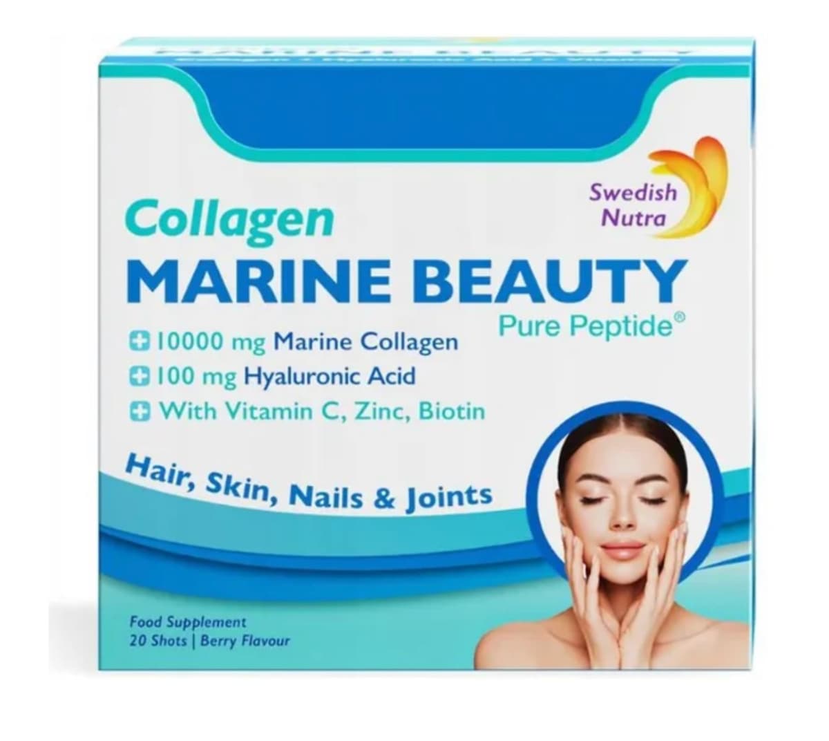 Swedish Nutra Marine Beauty 20 szotów | SWEDISH NATURA – Swedish Nutra emballage