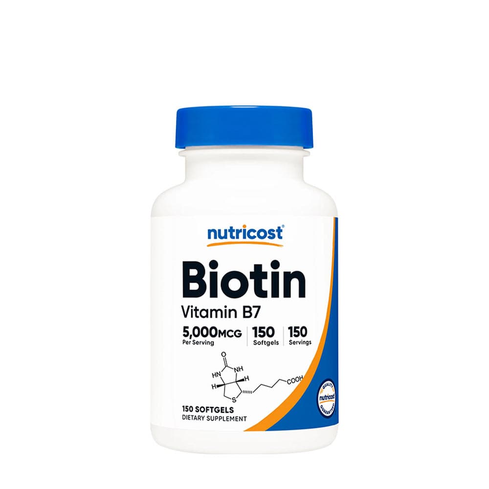Nutricost Biotin Vitamin B7 10,000mcg Soft Capsules 150 pcs – Nutricost packaging