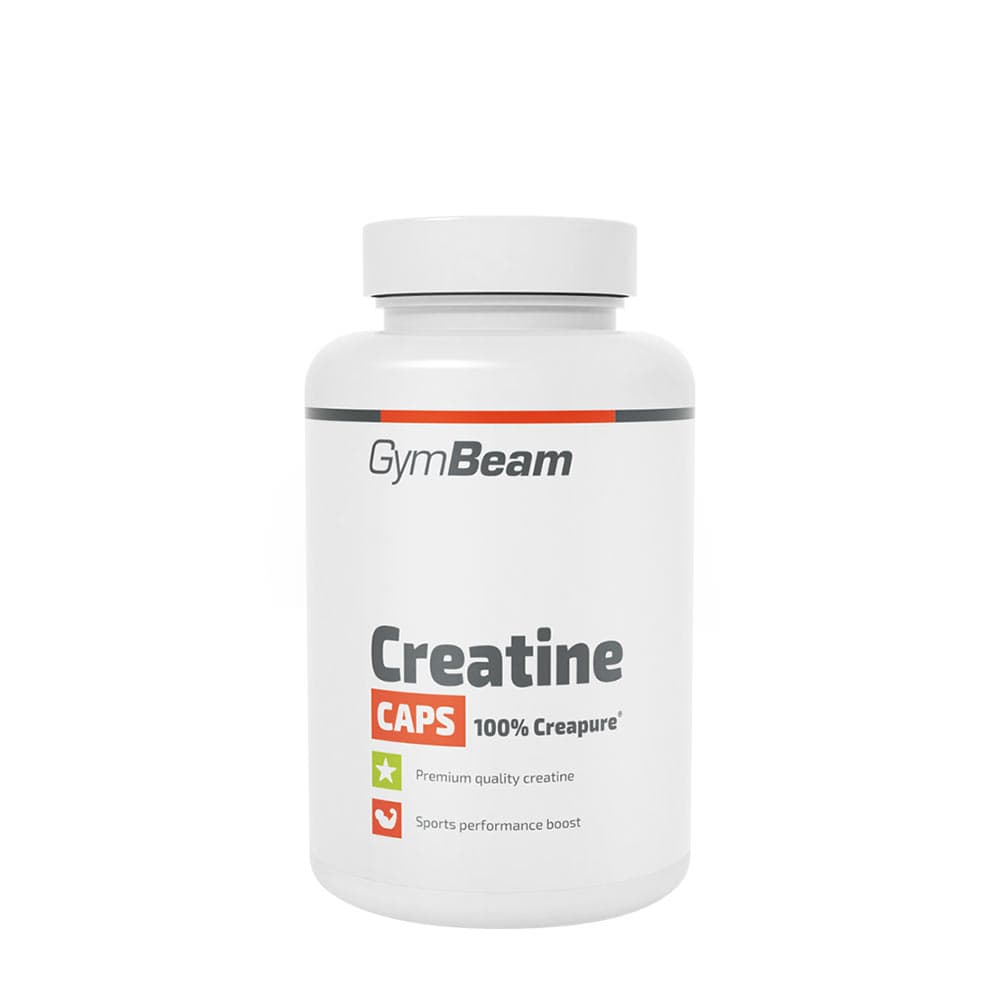 GymBeam Kreatinmonohydrat 750 mg - 120 kapslar – GymBeam förpackning