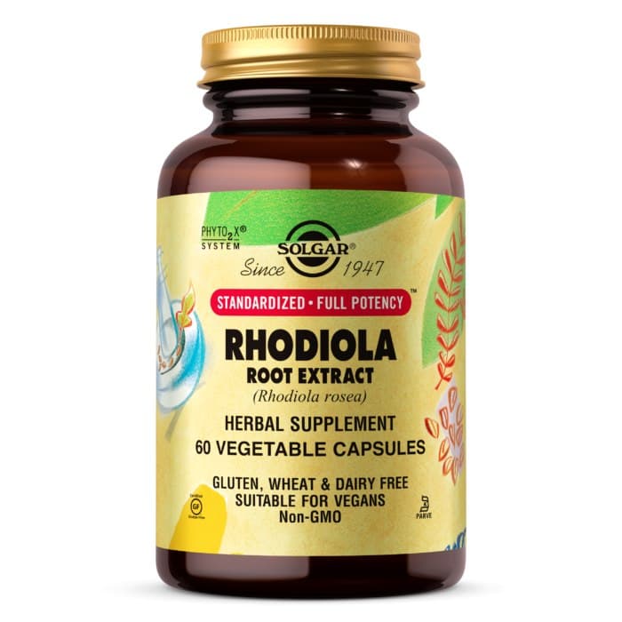 Solgar - Rhodiola Root Extract 500mg, 60 Kapseln – Solgar Verpackung