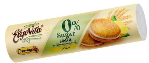 EloVita - Lemon Cream Biscuits - 180g – EloVita förpackning