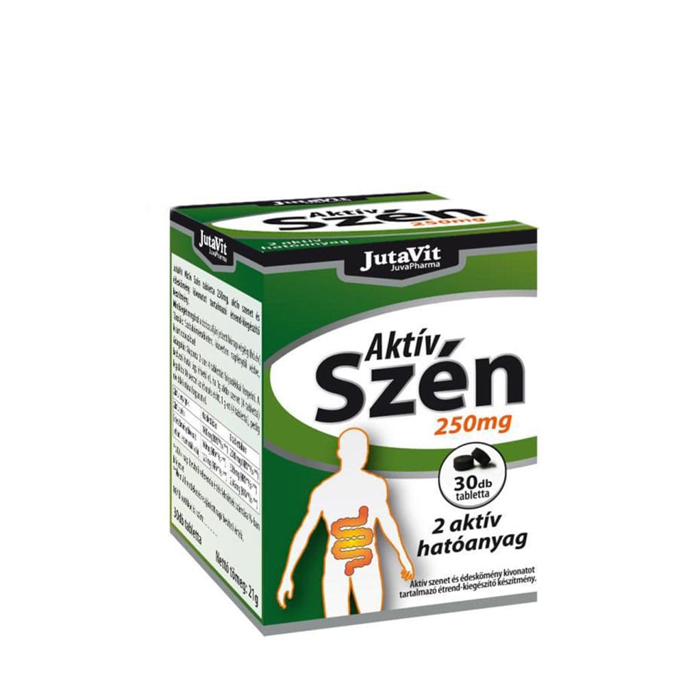 Jutavit - Aktivt kol 250 mg kapslar – Jutavit confezione
