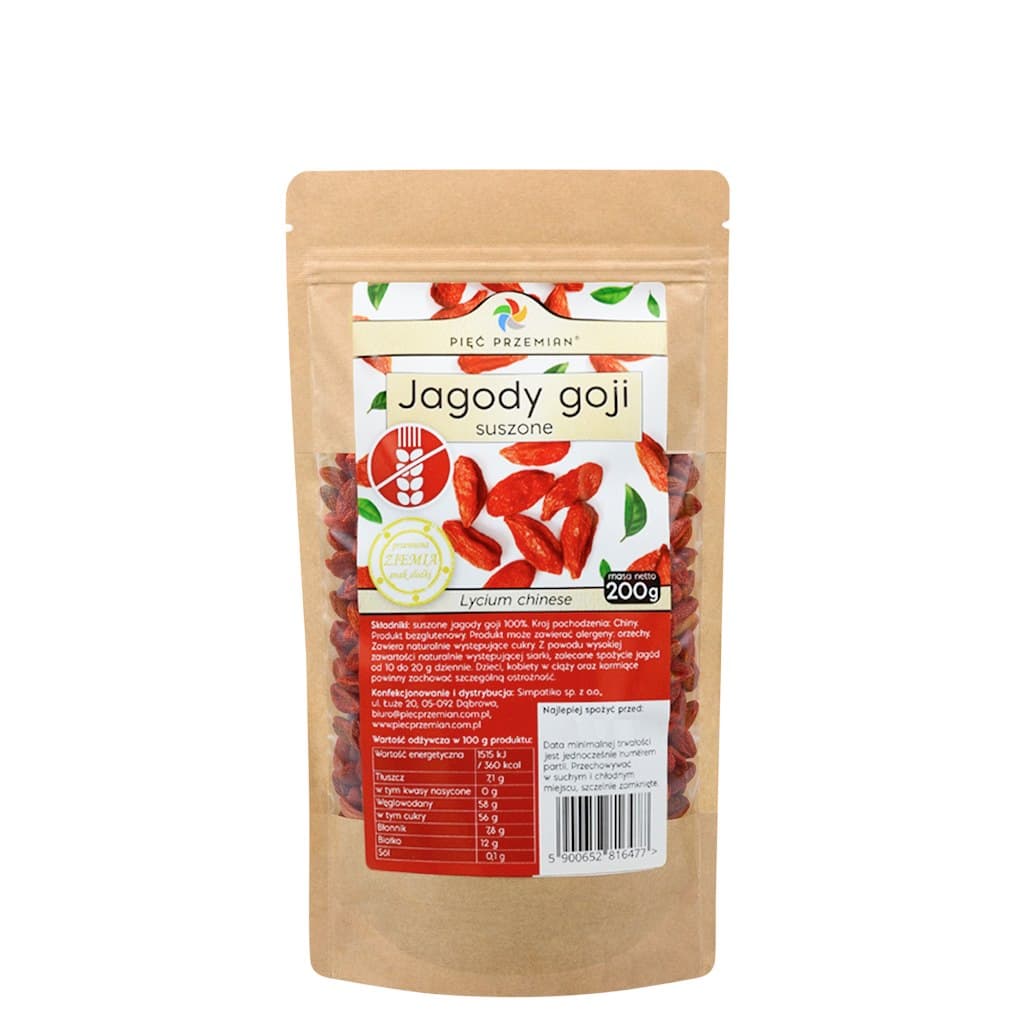 Pięć Przemian - Goji Bär - 200g – Pięć Przemian opakowanie