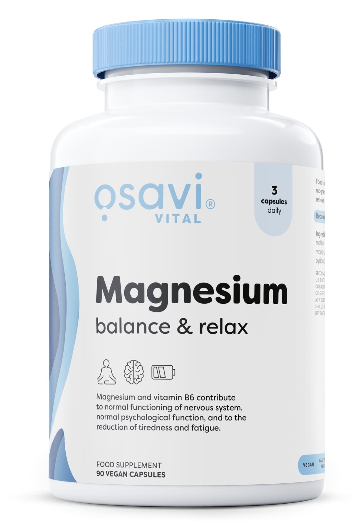 Osavi Magnesium Balance & Relax 150 mg - 90 kapslar – Osavi förpackning