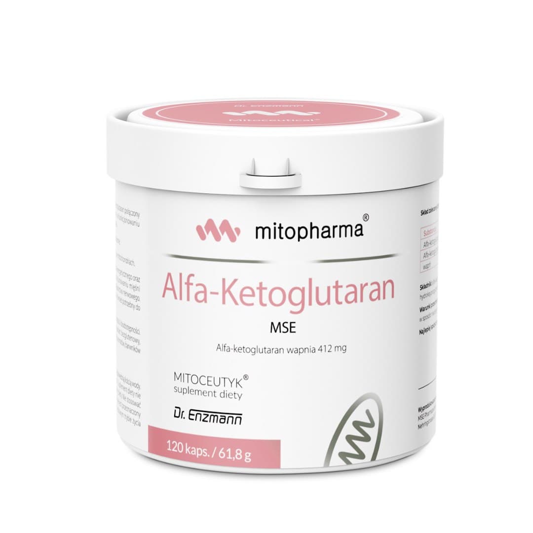 Dr. Enzmann MSE - Alpha-Ketoglutarate - 120 Capsules – mitopharma packaging