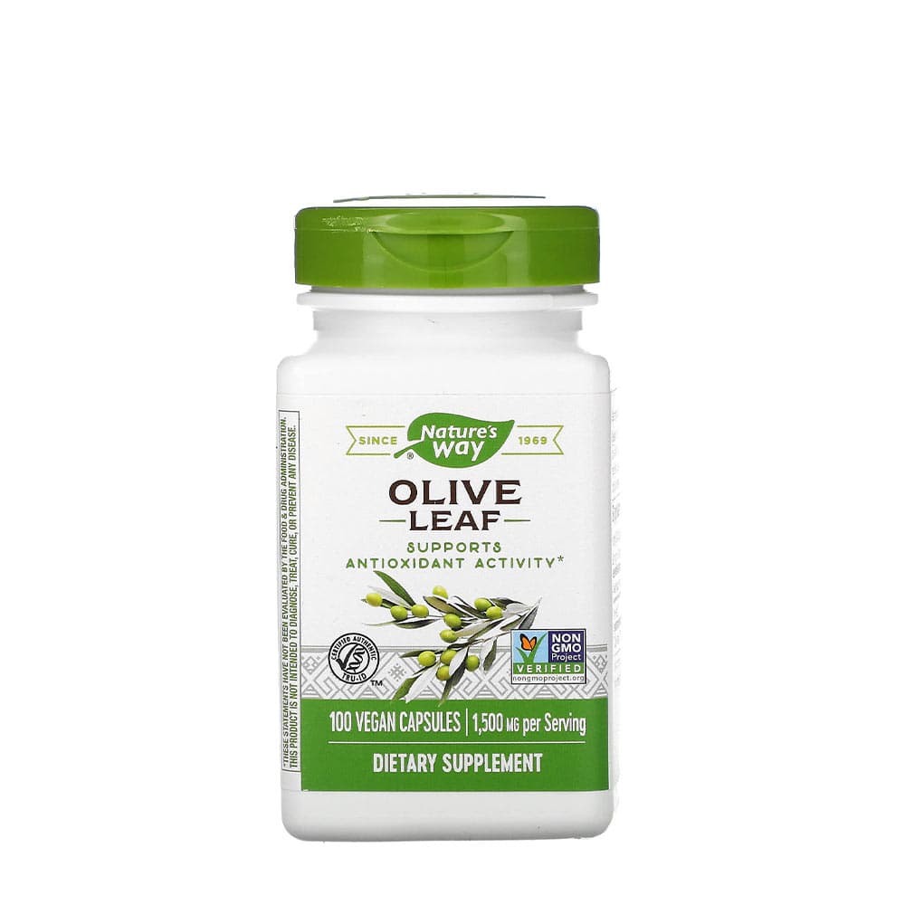 Nature's Way Olive Leaf 100 kapslar – Nature's Way förpackning