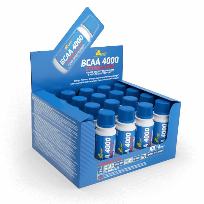 Olimp Labs - BCAA 4000 Extreme Shot - Laranja, 20 x 60ml – Olimp Labs packaging
