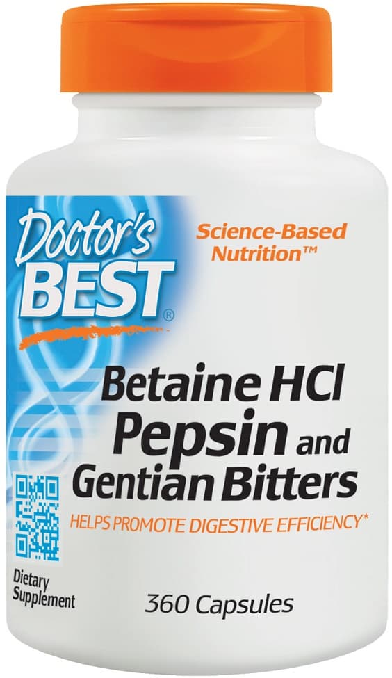 Doctor'S Best - Betaine HCL Pepsin & Gentian Bitter – Doctor's Best packaging