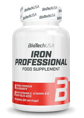 BioTechUSA Iron Professional - 60 tabletter – BioTechUSA förpackning
