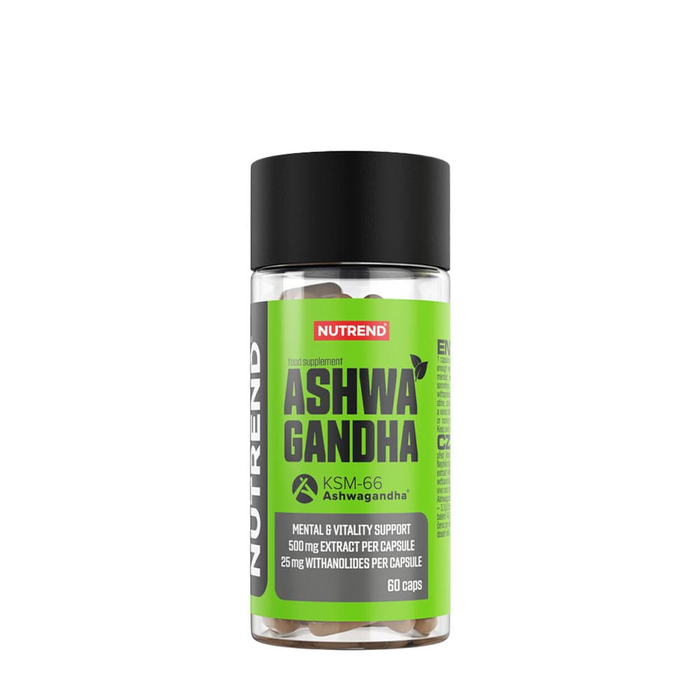 Nutrend Ashwagandha KSM-66 – 60 kapsułek – Nutrend packaging