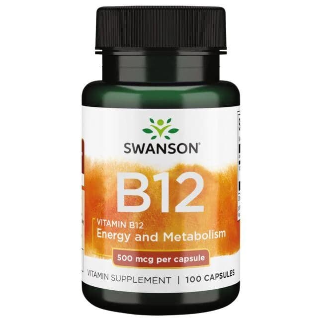 Swanson - Vitamin B12 - 100 Caps – Swanson förpackning