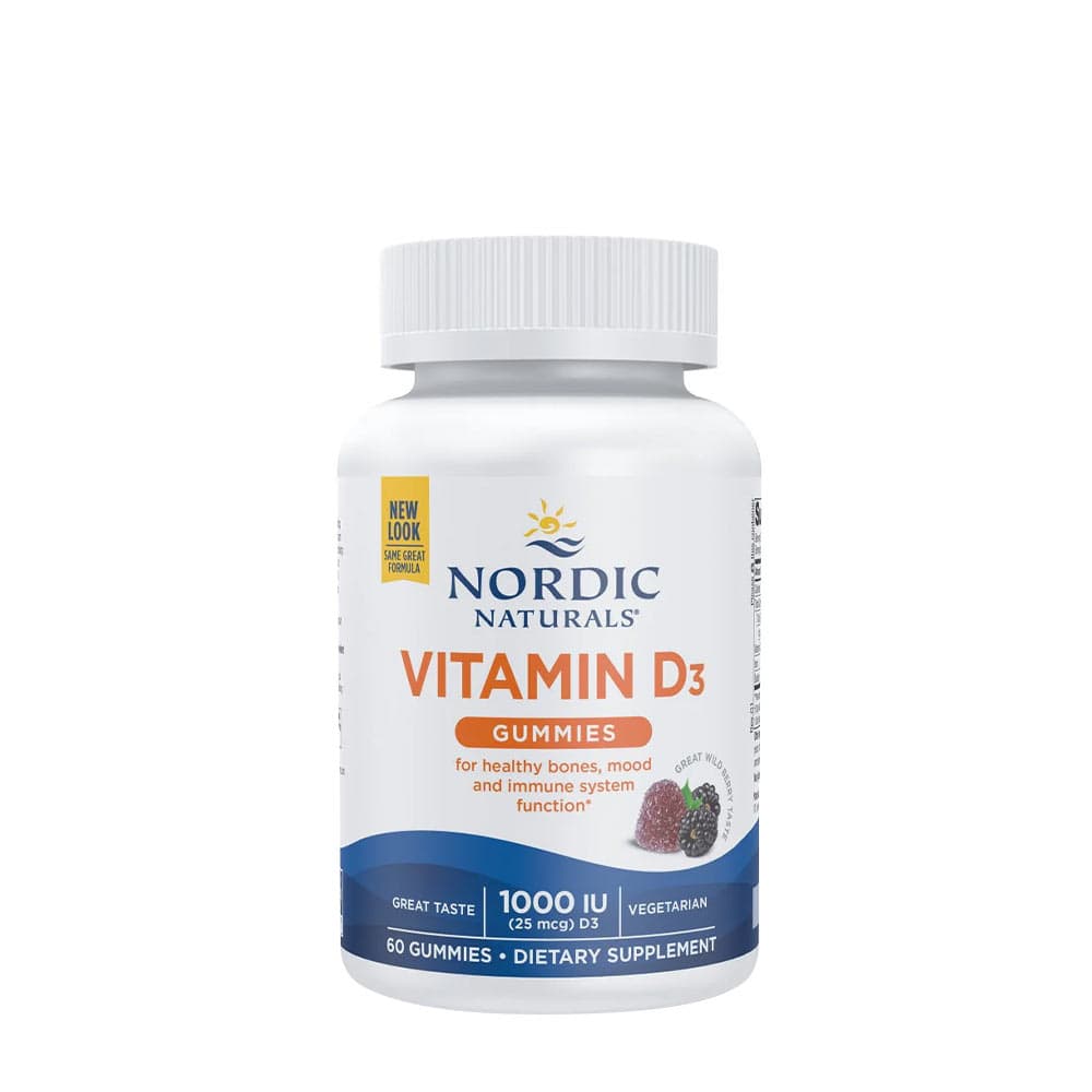 Nordic Naturals - Vitamin D3 Gummies 1000IU Wild Berry, 120 pieces – Nordic Naturals packaging