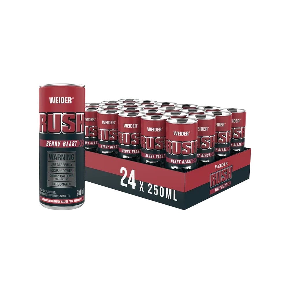 Weider - Rush - Bär, 24 × 250 ml burkar