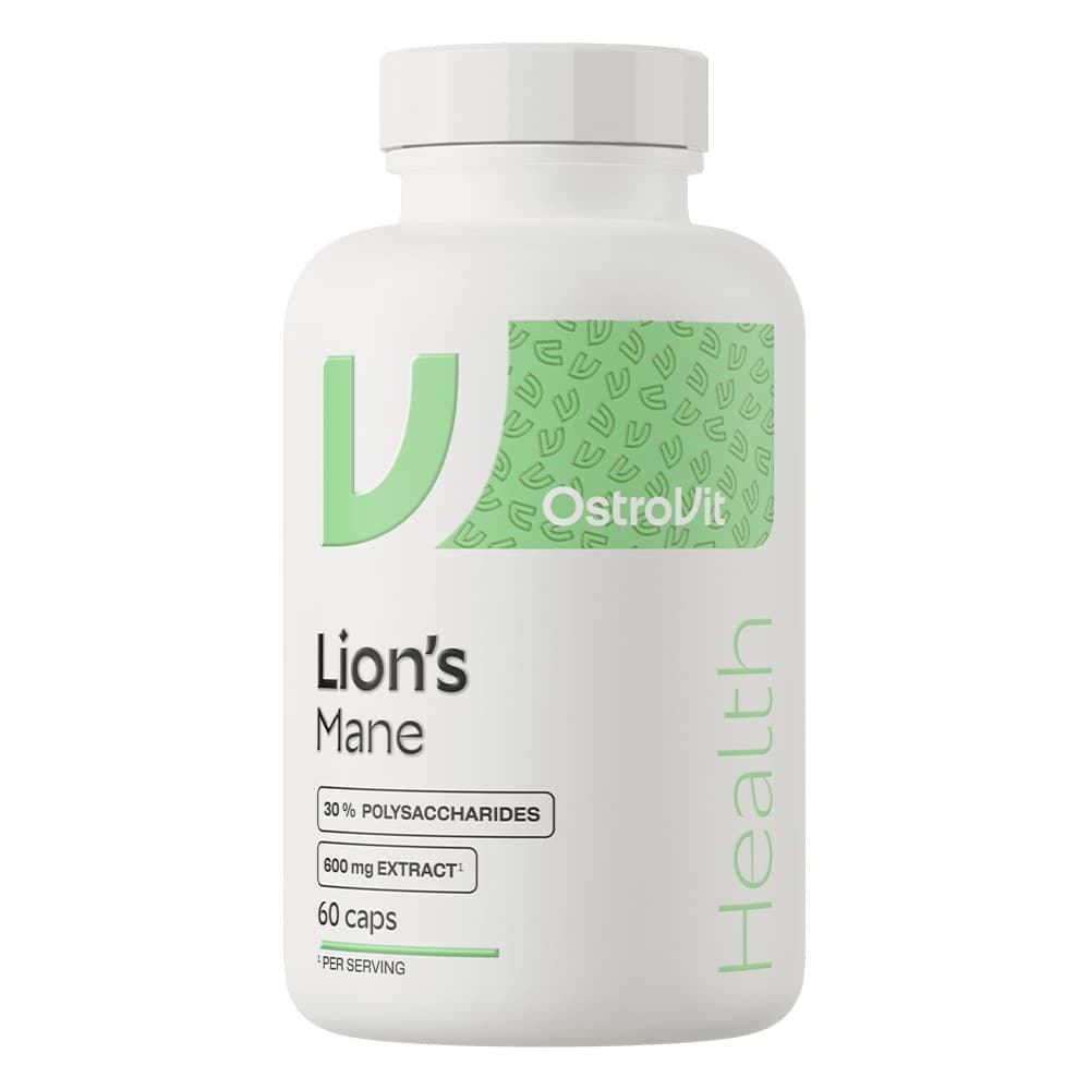 OstroVit Lion'S Mane 500 mg - 60 vegetarische Kapseln – OstroVit Verpackung