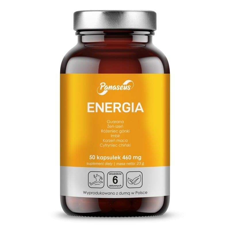 Panaseus Energy - 50 cápsulas – Panaseus embalagem