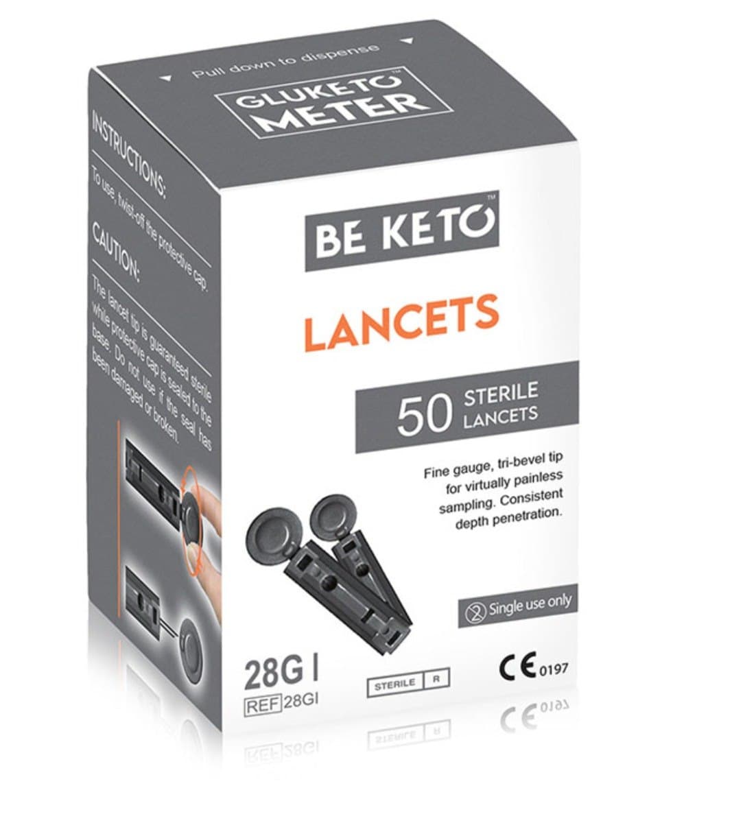 Lancettes stériles BeKeto GluKeto Meter 50 pcs