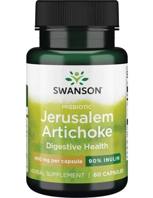 Swanson Prebiotic Jerusalem Artichoke 400 mg - 60 kapsułek – Swanson packaging