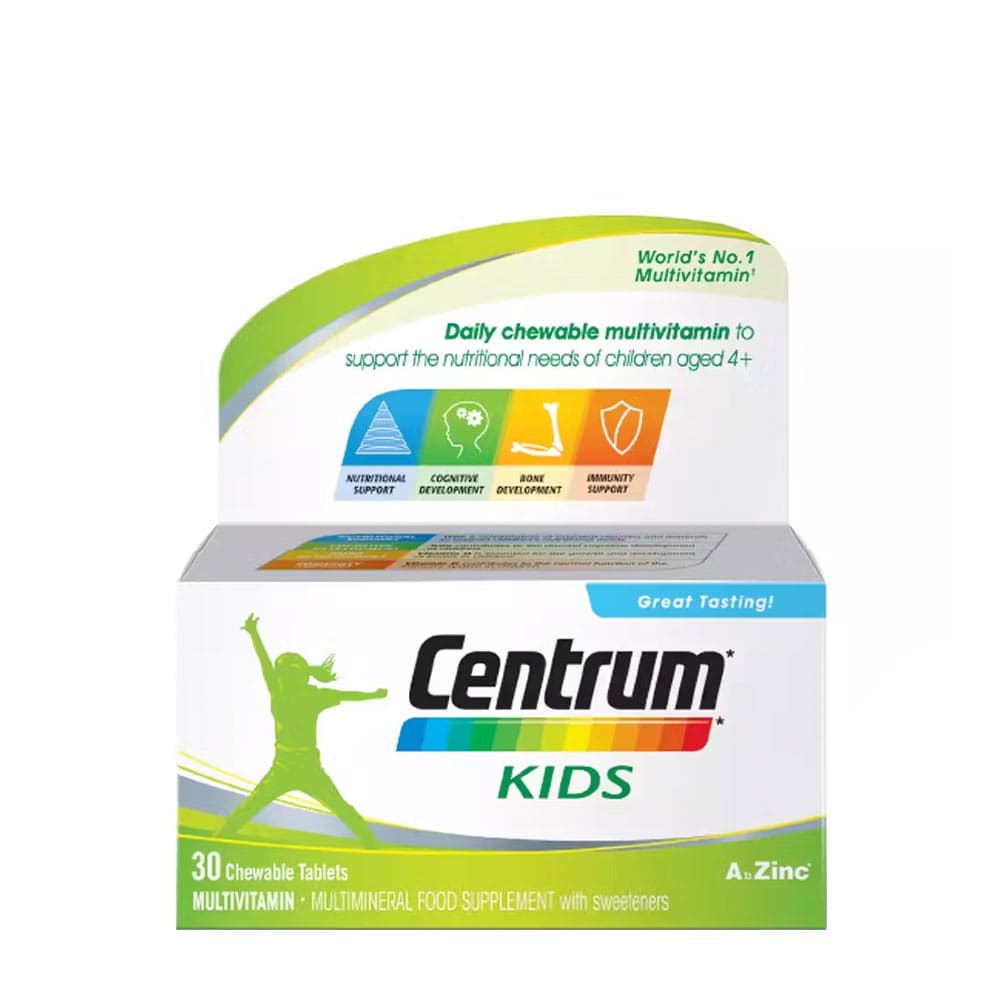 Centrum Kids Multivitamin - 30 tuggtabletter – Centrum förpackning